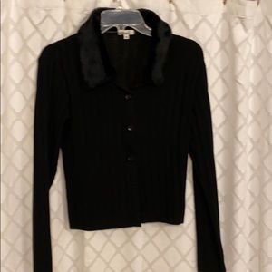 Black collar neck